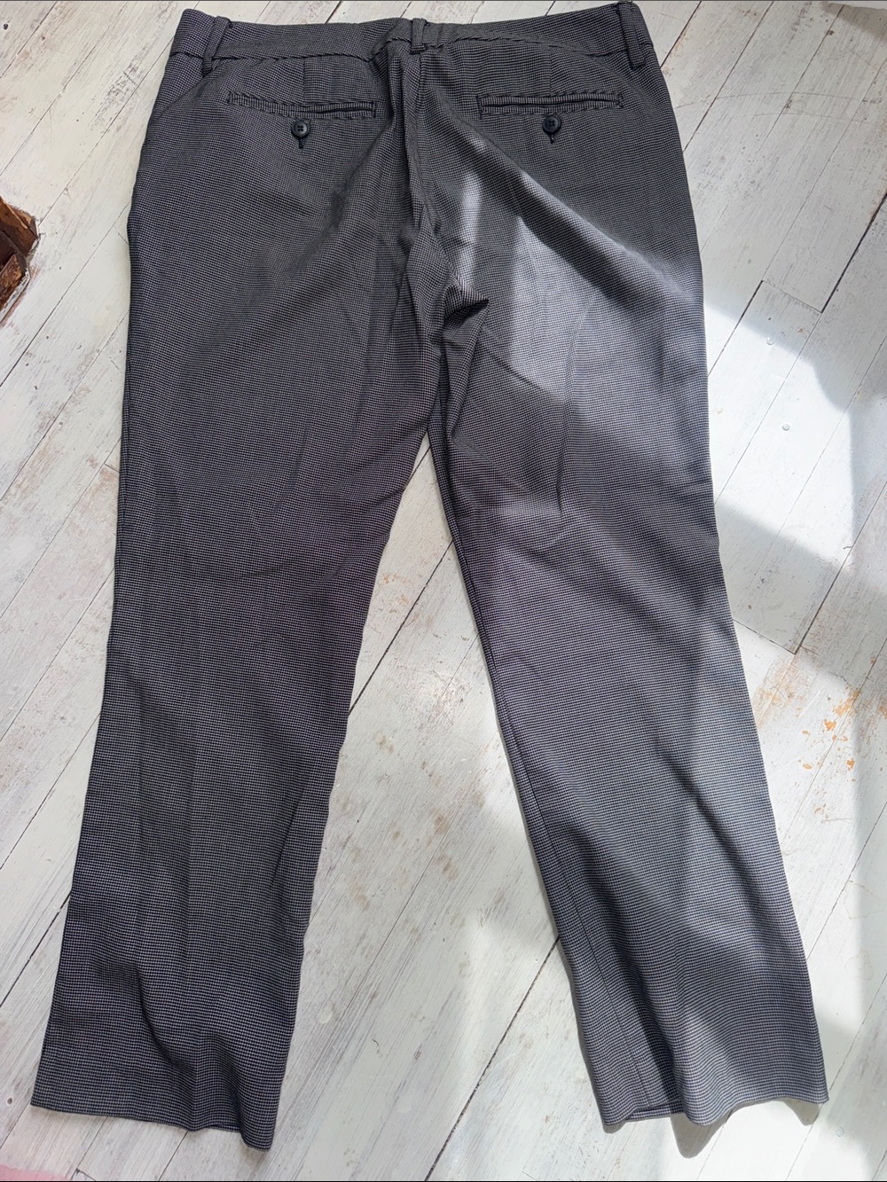 New York & Company Black and White Micro-Pattern Dress Pants - Picture 7 of 7